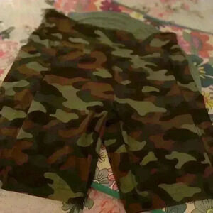 NOBO juniors bike shorts camo M(7-9) poly/ spandex